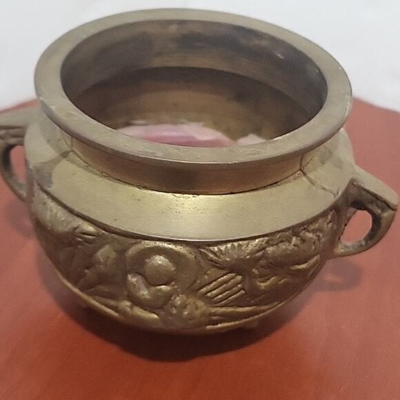 Solid Brass Pot Pier 1 Incense Burner Candle Holder - Picture 2 of 6